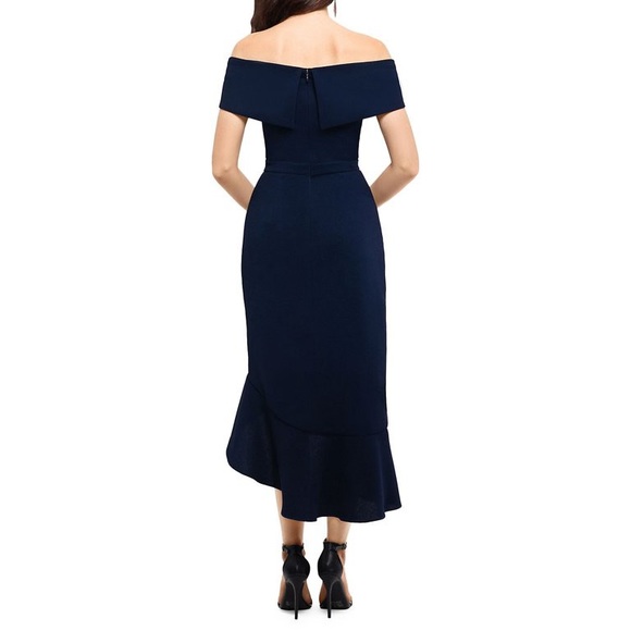Xscape Off-the-shoulder Midi Dress - Picture 2 of 2